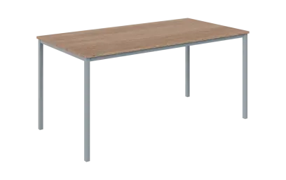 JPT 160 Jídelní stůl 1600 x 800 mm, deska dub bardolino / podnož stříbrná